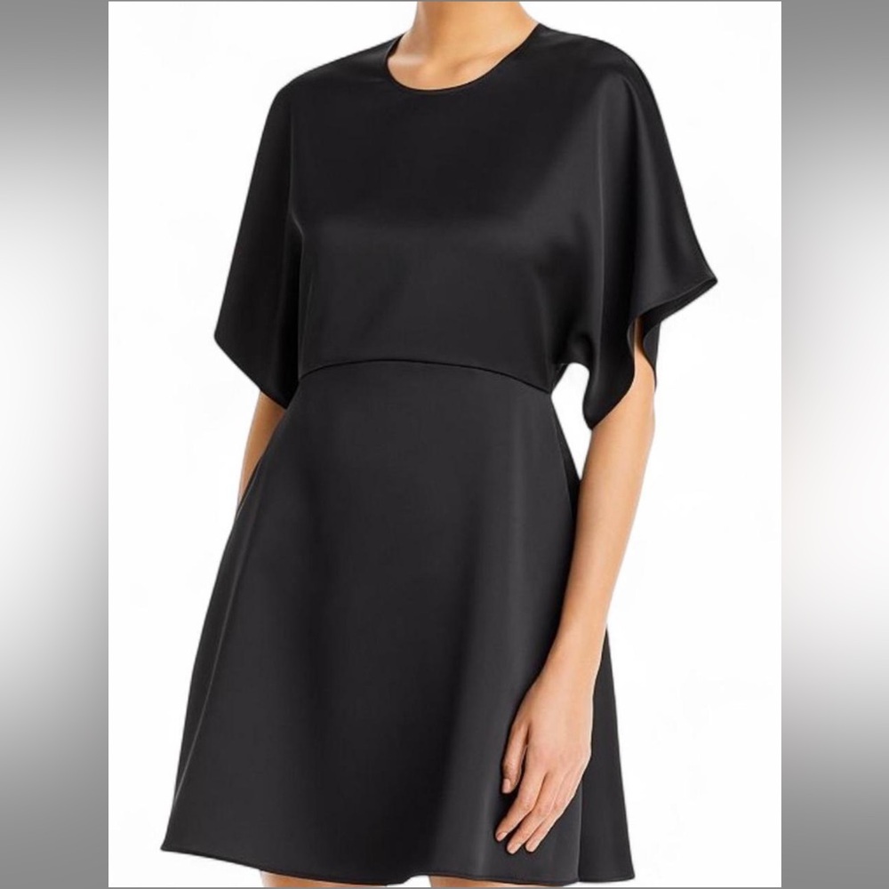 Hugo Boss Dasima Short Sleeve Mini Dress In Black